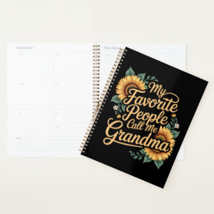 Mijn favoriete mensen noemen me oma Moederdag Planner