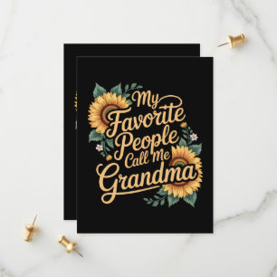 Mijn favoriete mensen noemen me oma Moederdag Save The Date