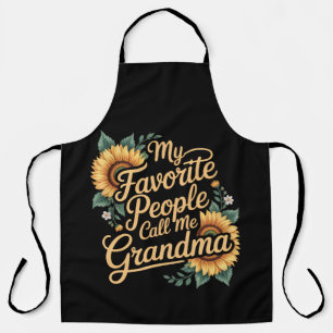 Mijn favoriete mensen noemen me oma Moederdag Schort
