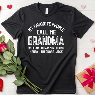 Mijn favoriete mensen noemen me oma Moederdag T-shirt