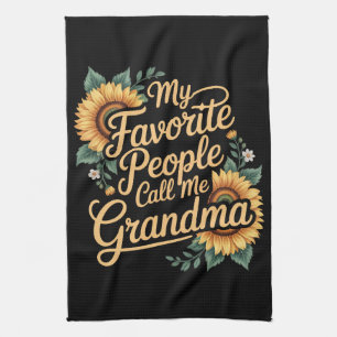 Mijn favoriete mensen noemen me oma Moederdag Theedoek