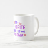 Mijn favoriete mensen noemen me oma mok – Grappig (Voorkant rechts)