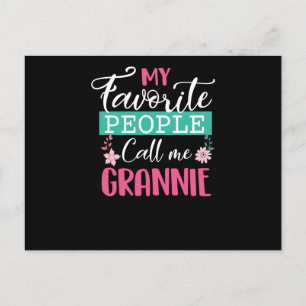 Mijn favoriete mensen noemen me oma oma moeder uitnodiging briefkaart