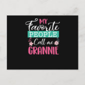 Mijn favoriete mensen noemen me oma oma moeder uitnodiging briefkaart (Voorkant)