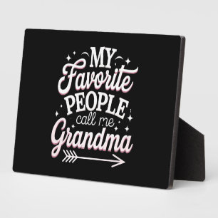 Mijn favoriete mensen noemen me oma op Moederdag Fotoplaat