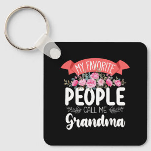Mijn favoriete mensen noemen me oma op Moederdag Sleutelhanger