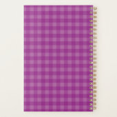 Mijn favoriete mensen noemen me oma Paars Gingham Planner (Achterkant)