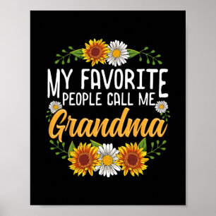Mijn favoriete mensen noemen me oma shirt moeders  poster