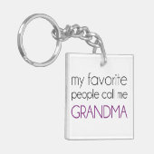 Mijn favoriete mensen noemen me oma sleutelhanger (Voorkant Links)