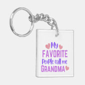 Mijn favoriete mensen noemen me oma sleutelhanger (Voorkant Links)