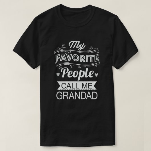 Mijn favoriete mensen noemen me opa Funny Grandpa T-shirt (Design voorkant)