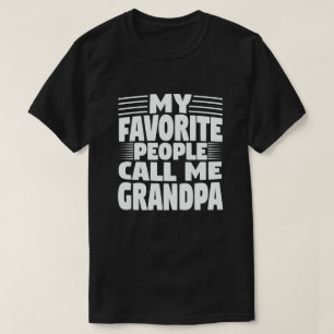 Mijn favoriete mensen noemen me opa - grappige opa t-shirt