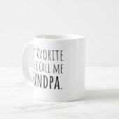 Mijn favoriete mensen noemen me opa koffiemok (Voorkant links)