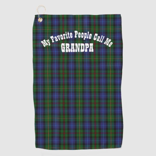 Mijn favoriete mensen noemen me OPA Opa Golfhanddoek (Voorkant)