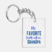 Mijn favoriete mensen noemen me opa sleutelhanger (Voorkant Links)