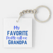 Mijn favoriete mensen noemen me opa sleutelhanger (Achterkant)