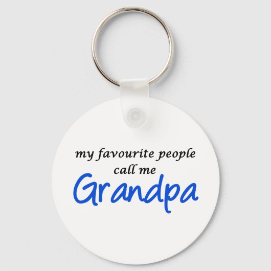 Mijn favoriete mensen noemen me opa sleutelhanger (Voorkant)