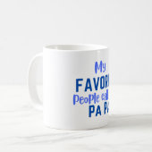 Mijn favoriete mensen noemen me Pa Pa Coffee Mok (Voorkant links)