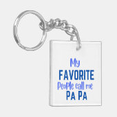 Mijn favoriete mensen noemen me pa sleutelhanger (Voorkant Links)