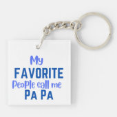 Mijn favoriete mensen noemen me pa sleutelhanger (Achterkant)