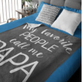 Mijn favoriete mensen noemen me Papa Black en Whit Fleece Deken