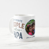 Mijn favoriete mensen noemen me Papa gepersonalise Koffiemok (Voorkant links)