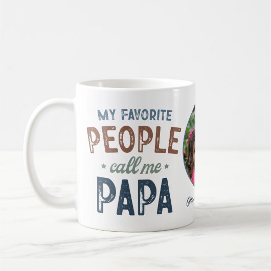 Mijn favoriete mensen noemen me Papa gepersonalise Koffiemok (Links)