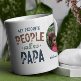 Mijn favoriete mensen noemen me Papa gepersonalise Koffiemok