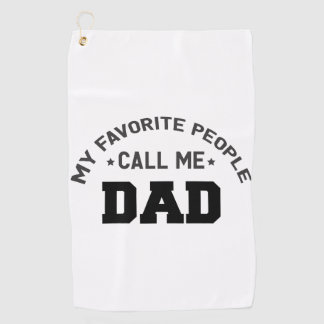 Mijn favoriete mensen noemen me papa golfhanddoek