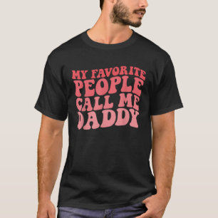 Mijn favoriete mensen noemen me papa grappige vade t-shirt