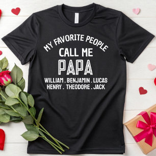 Mijn favoriete mensen noemen me papa opa cadeaus t-shirt