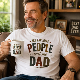 Mijn favoriete mensen noemen me papa retro vintage koffiemok