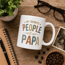 Mijn favoriete mensen noemen me Papa Retro Vintage Koffiemok