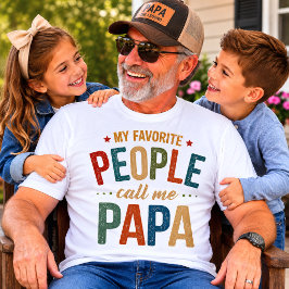 Mijn favoriete mensen noemen me Papa Retro Vintage T-shirt