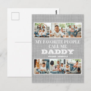 Mijn favoriete mensen noemen me papa Vaderdag Briefkaart