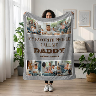Mijn favoriete mensen noemen me papa Vaderdag Fleece Deken