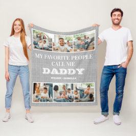 Mijn favoriete mensen noemen me papa Vaderdag Fleece Deken