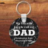 Mijn favoriete mensen noemen me papa Vaderdag Sleutelhanger (Voorkant)