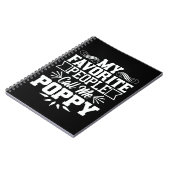 Mijn favoriete mensen noemen me papaver Vaderdag G Notitieboek (Linkerzijde)