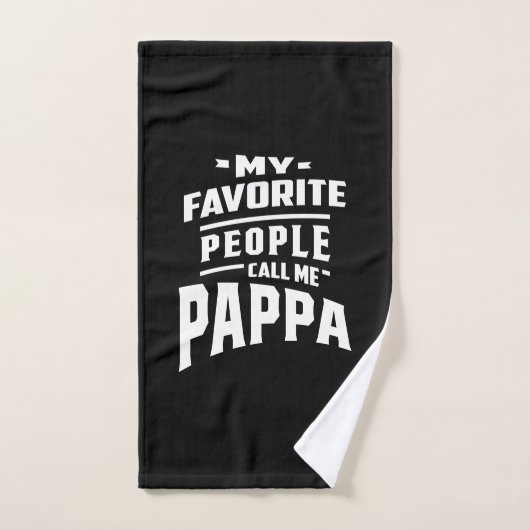 Mijn favoriete mensen noemen me Pappa - vader opa Handdoek (Handdoek)