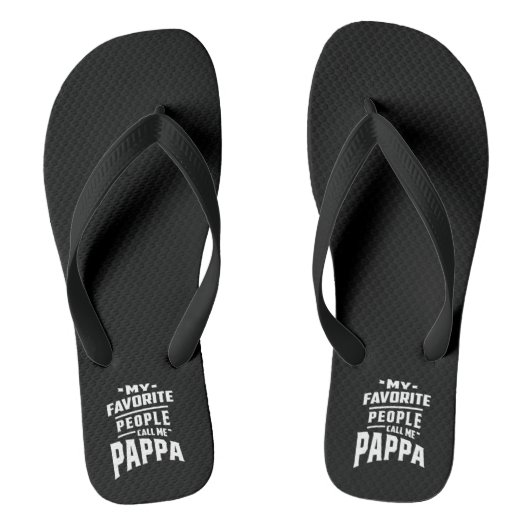 Mijn favoriete mensen noemen me Pappa - vader opa Teenslippers (Voetbed)