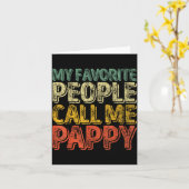 Mijn favoriete mensen noemen me Pappy Shirt Grappi Kaart (Gele Bloem)