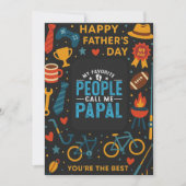 Mijn favoriete mensen noemen me Pauselijke Vaderda Kaart (Voorkant)