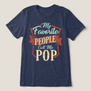 Mijn favoriete mensen noemen me Pop Fun Pap Tri-Blend Shirt