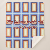 Mijn favoriete mensen noemen me pop-pop deken (Voorkant)