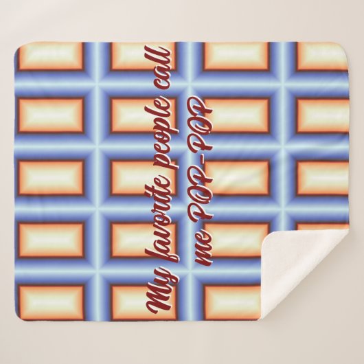 Mijn favoriete mensen noemen me pop-pop deken (Voorkant (horizontaal))