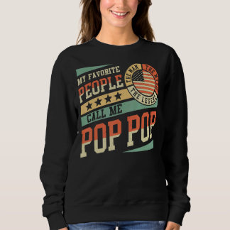 Mijn favoriete mensen noemen me Pop Pop Heren Vint Trui