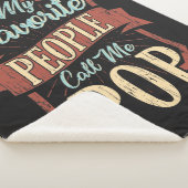 Mijn favoriete mensen noemen me Pop vaderdag Sherpa Deken (3/4)