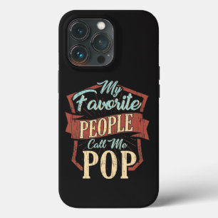 Mijn favoriete mensen noemen me Pop Vaderdag stran Case-Mate iPhone Case