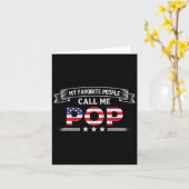 Mijn favoriete mensen noemen me Pop Vaderdag USA F Kaart (Gele Bloem)